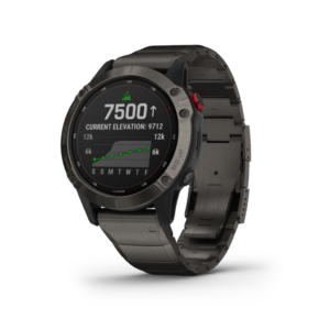 ρολόι Garmin αθλητικό - Carbon Gray DLC with DLC Titanium Band