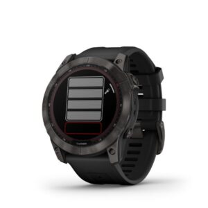 Garmin fenix 7X Sapphire Solar Titanium Carbon Gray DLC with Black - Image 5