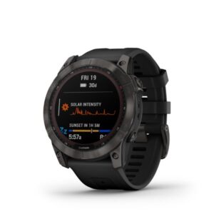 Garmin fenix 7X Sapphire Solar Titanium Carbon Gray DLC with Black - Image 4
