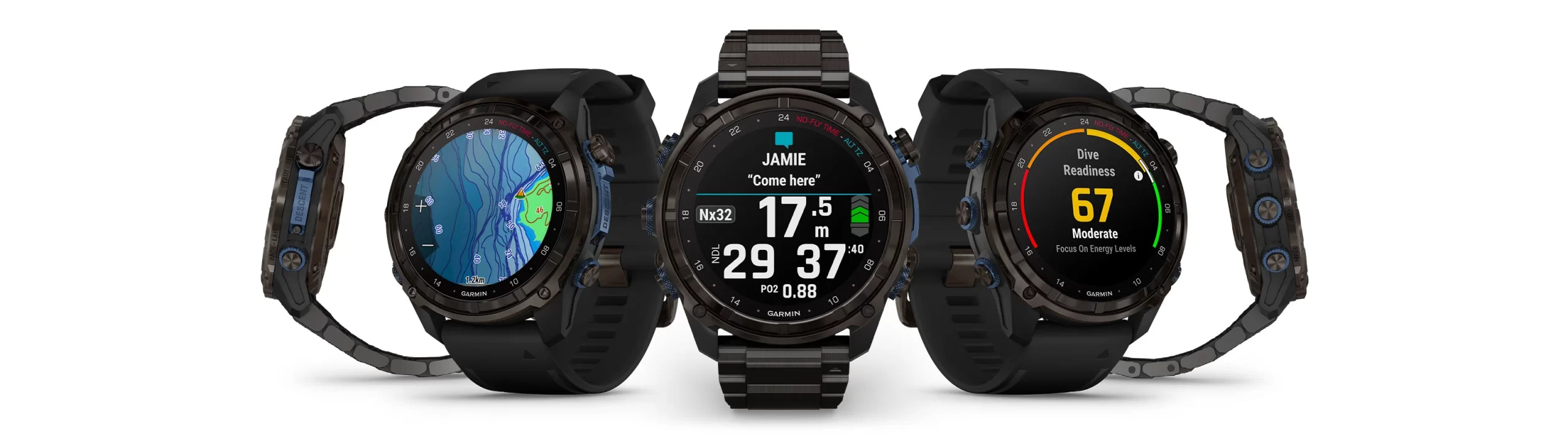 Descent Mk3i - 51 mm Carbon grey DLC Titanium with Black bunner Descent Mk3i - 51 mm Carbon grey DLC Titanium with Black