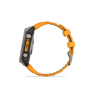 Garmin fenix 8 47mm AMOLED Sapphire Titanium with Spark Orange and Graphite - Image 6