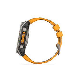 Garmin fenix 8 51mm AMOLED Sapphire Titanium with Spark Orange and Graphite - Image 6