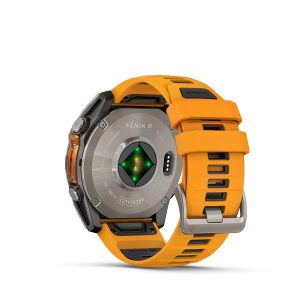 Garmin fenix 8 51mm AMOLED Sapphire Titanium with Spark Orange and Graphite - Image 4