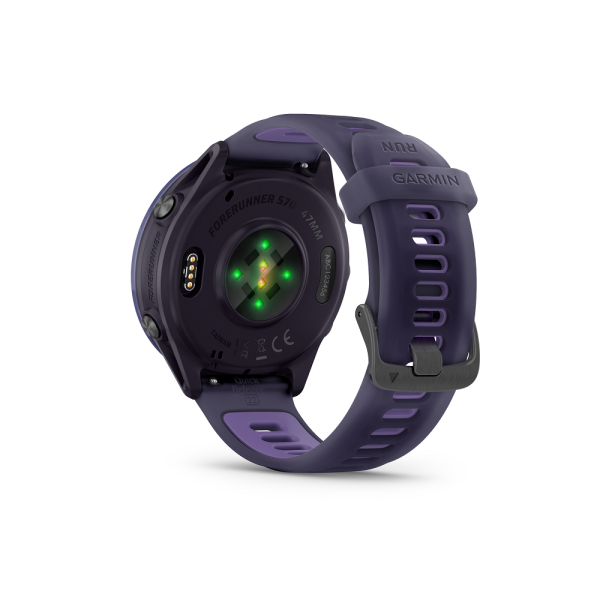 Forerunner® 570 47mm Indigo Aluminum with Translucent Imperial Purple and Indigo
