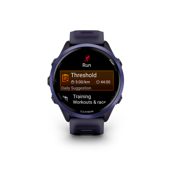 Forerunner® 570 47mm Indigo Aluminum with Translucent Imperial Purple and Indigo