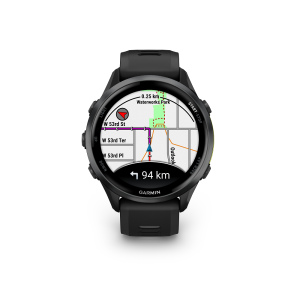 Forerunner® 970 Carbon Gray DLC Titanium with Black and Translucent Whitestone