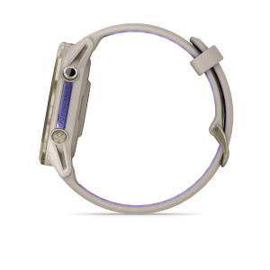 Forerunner® 970 Soft Gold Titanium with French Gray and Translucent Indigo
