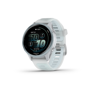 Forerunner® 570 42mm Cloud Blue Aluminum with Translucent Whitestone and Cloud Blue