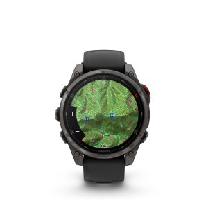 fēnix® 8 Pro 47mm AMOLED Sapphire Titanium Carbon Gray DLC with Black and Pebble Gray