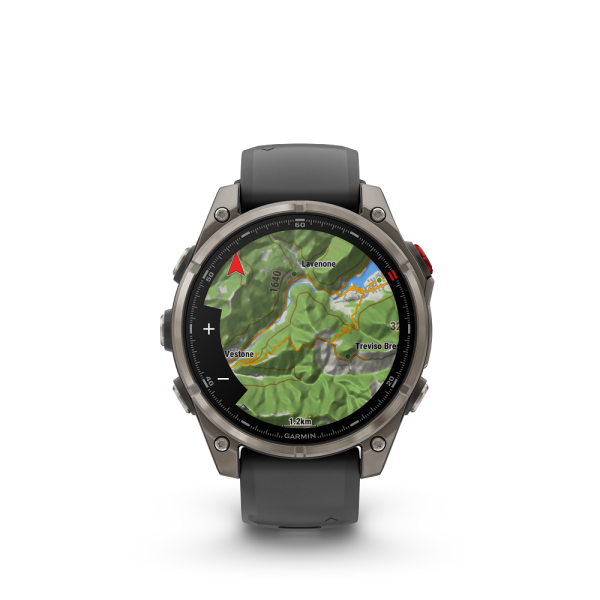 fēnix® 8 Pro 47mm AMOLED Sapphire Titanium with Graphite and Black