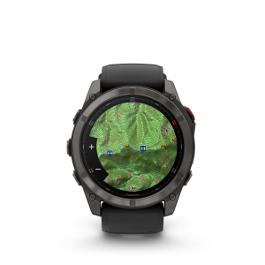 fēnix® 8 Pro 51mm AMOLED Sapphire Titanium Carbon Gray DLC with Black and Pebble Gray