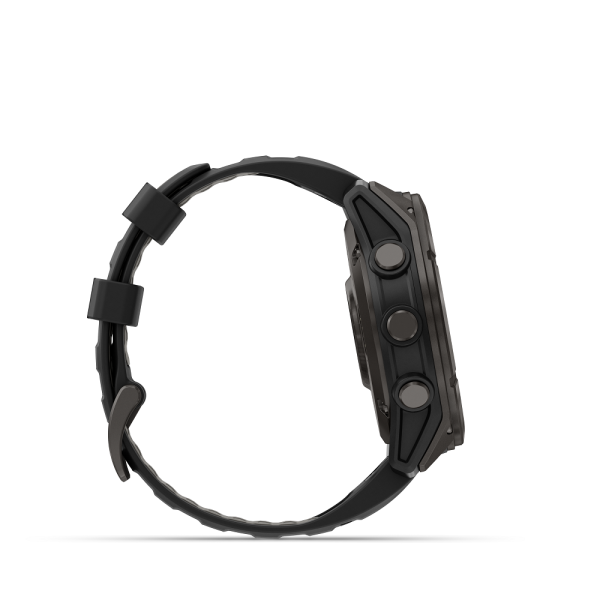 fēnix® 8 Pro 51mm AMOLED Sapphire Titanium Carbon Gray DLC with Black and Pebble Gray