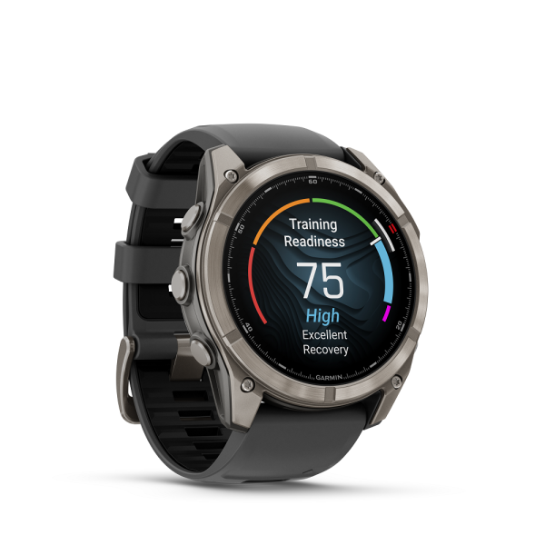 fēnix® 8 Pro 51mm AMOLED Sapphire Titanium with Graphite and Black