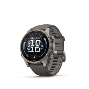 fēnix® 9 43mm AMOLED Sapphire Titanium with Pebble Gray