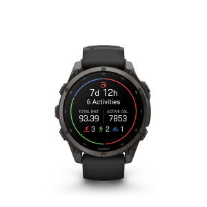 fēnix® 9 47mm AMOLED Sapphire Carbon Gray DLC Titanium with Black - Image 3