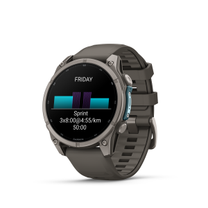 fēnix® 9 47mm AMOLED Sapphire Titanium with Pebble Gray - Image 6