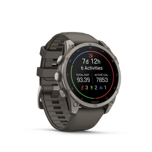 fēnix® 9 47mm AMOLED Sapphire Titanium with Pebble Gray - Image 5