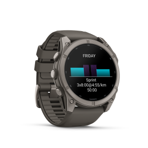 fēnix® 9 51mm AMOLED Sapphire Titanium with Pebble Gray - Image 6