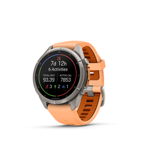fēnix® 9 Pro inReach 43mm AMOLED Sapphire Titanium with Shell Pink and Autumn Orange